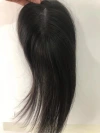 Ladies' Swiss Network Small area skin-like scalp hair replacement tablets in stock, with side-swept bangs that can be trimmed into real hair details Picture